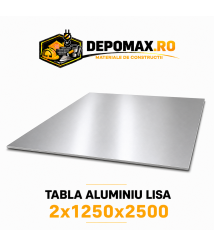 Tabla aluminiu lisa 2mm, 1250x2500mm (1050A)